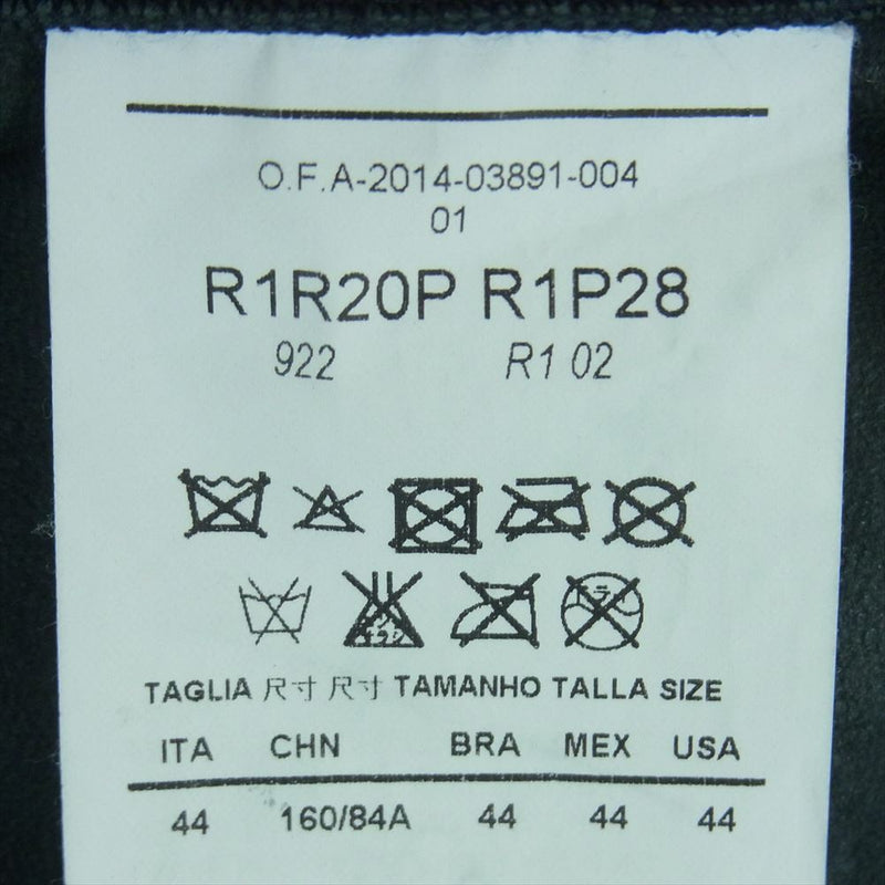 Emporio Armani エンポリオ・アルマーニ R1R20P R1P28 フルジップ シープ レザー ジャケット ブラック系【中古】