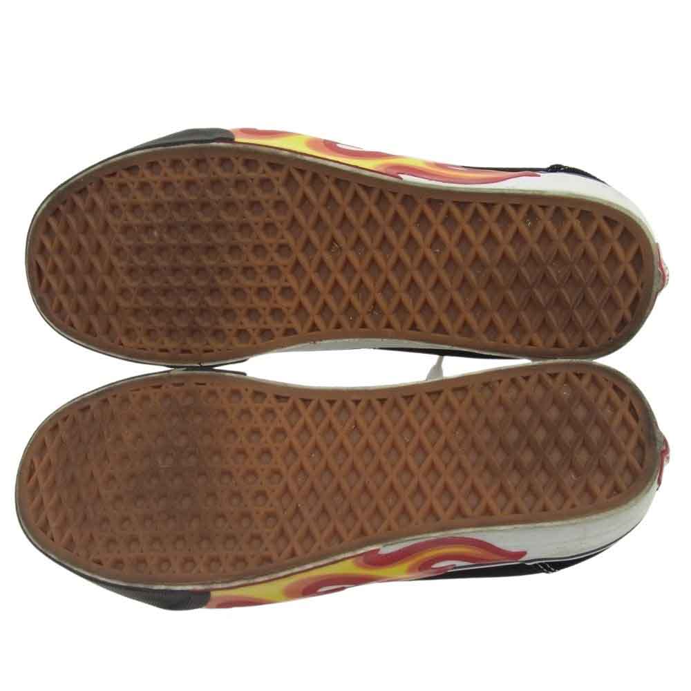 VANS バンズ Old Skool Flame Cut Out ファイヤーパターン ソール スニーカー ブラック系 27.5cm【中古】