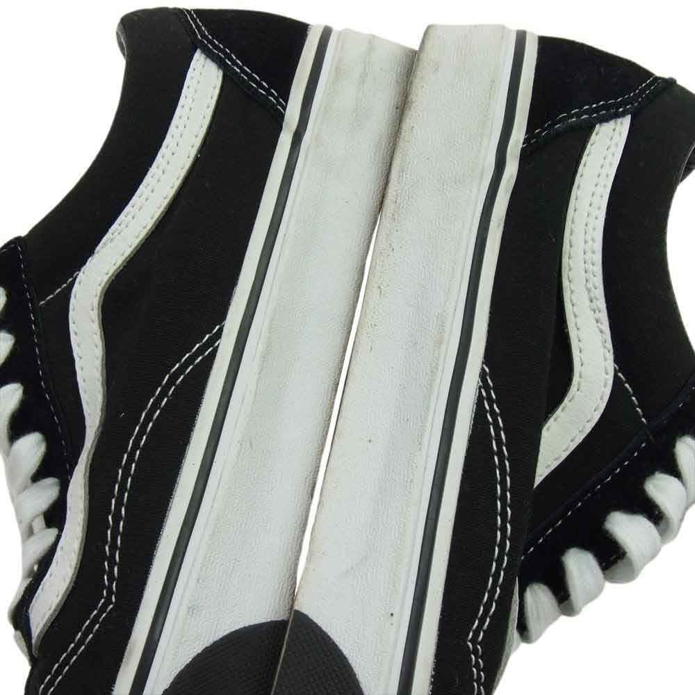 VANS バンズ Old Skool Flame Cut Out ファイヤーパターン ソール スニーカー ブラック系 27.5cm【中古】
