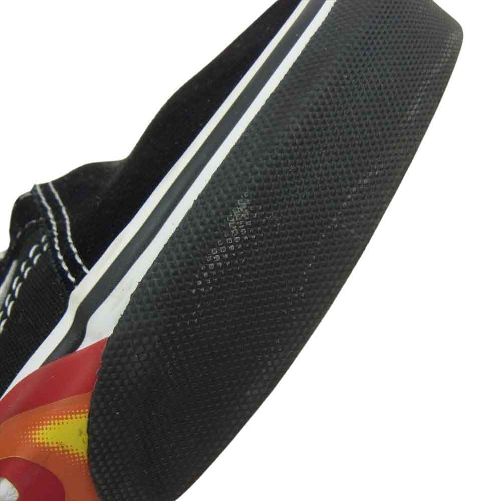 VANS バンズ Old Skool Flame Cut Out ファイヤーパターン ソール スニーカー ブラック系 27.5cm【中古】