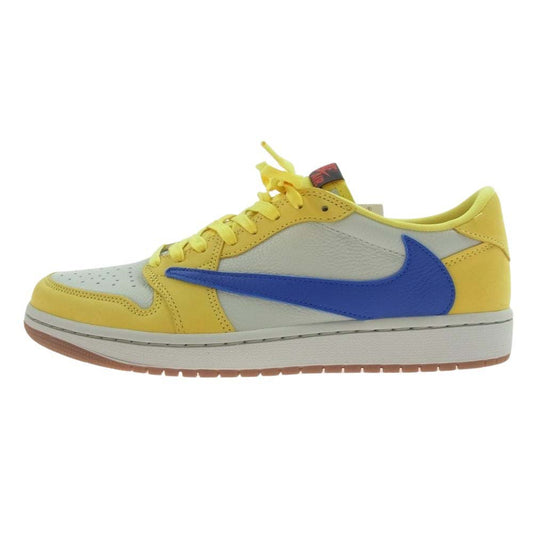 NIKE AIR JORDAN ナイキ ジョーダン DZ4137-700 フェイクバスターズ鑑定済 × Travis Scott トラヴィススコット WMNS Air Jordan 1 Retro Low OG Canary AJ1 ウィメンズ エアジョーダン レトロ ロー カナリー スニーカ―   マルチカラー系 28cm【新古品】【未使用】【中古】