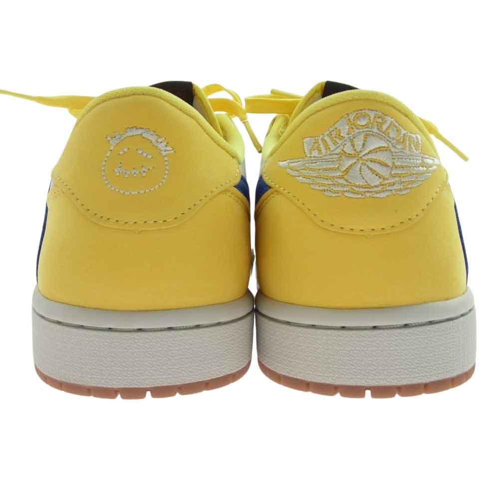NIKE AIR JORDAN ナイキ ジョーダン DZ4137-700 フェイクバスターズ鑑定済 × Travis Scott トラヴィススコット WMNS Air Jordan 1 Retro Low OG Canary AJ1 ウィメンズ エアジョーダン レトロ ロー カナリー スニーカ―   マルチカラー系 28cm【新古品】【未使用】【中古】