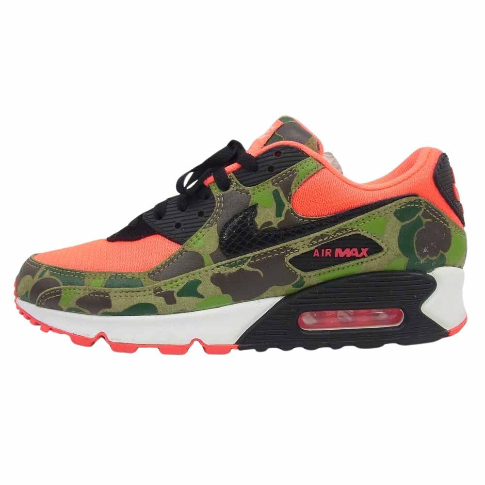 NIKE ナイキ × atmos アトモス CW6024-600 AIR MAX 90 エアマックス DUCK CAMO ダックカモ スニーカー ピンク系 カーキ系 27cm【中古】