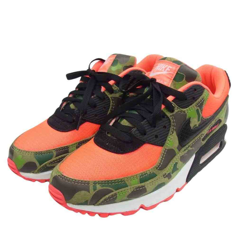 NIKE ナイキ × atmos アトモス CW6024-600 AIR MAX 90 エアマックス DUCK CAMO ダックカモ スニーカー ピンク系 カーキ系 27cm【中古】