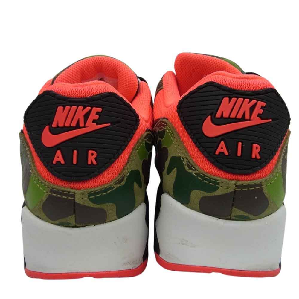 NIKE ナイキ × atmos アトモス CW6024-600 AIR MAX 90 エアマックス DUCK CAMO ダックカモ スニーカー ピンク系 カーキ系 27cm【中古】