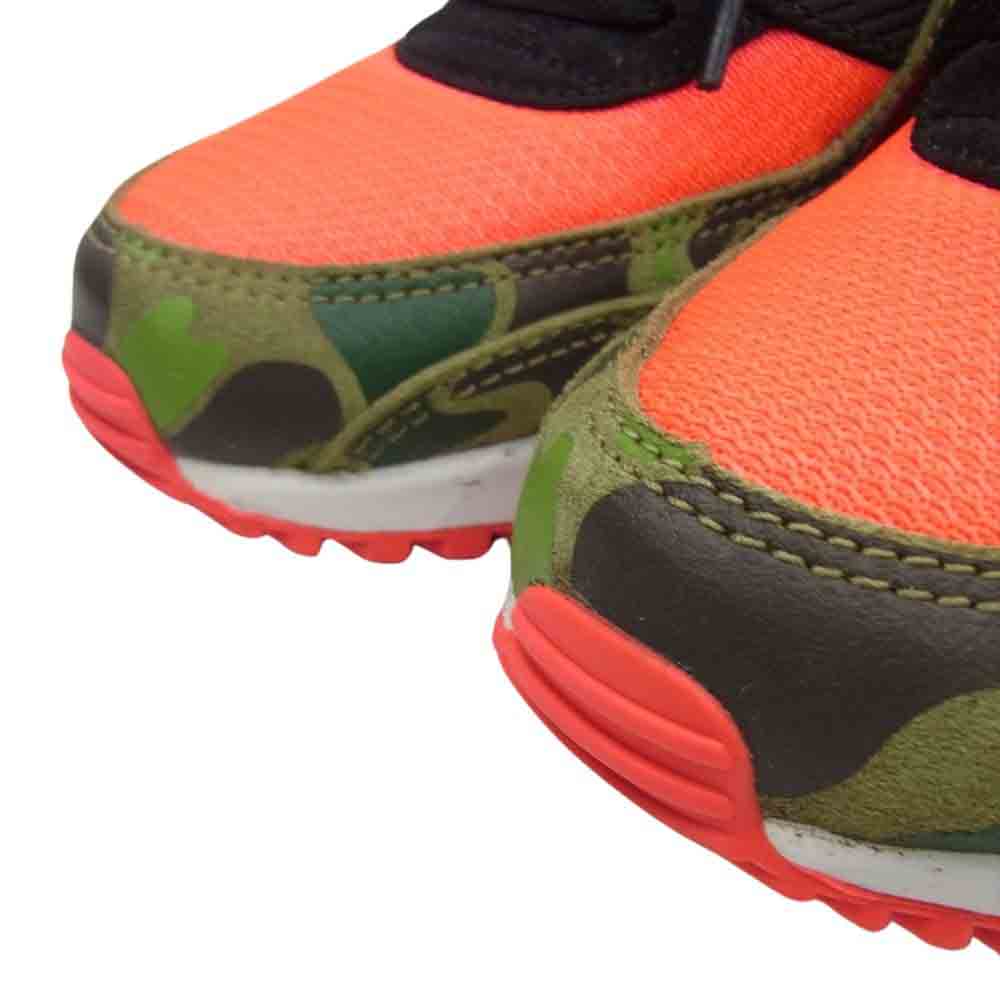 NIKE ナイキ × atmos アトモス CW6024-600 AIR MAX 90 エアマックス DUCK CAMO ダックカモ スニーカー ピンク系 カーキ系 27cm【中古】