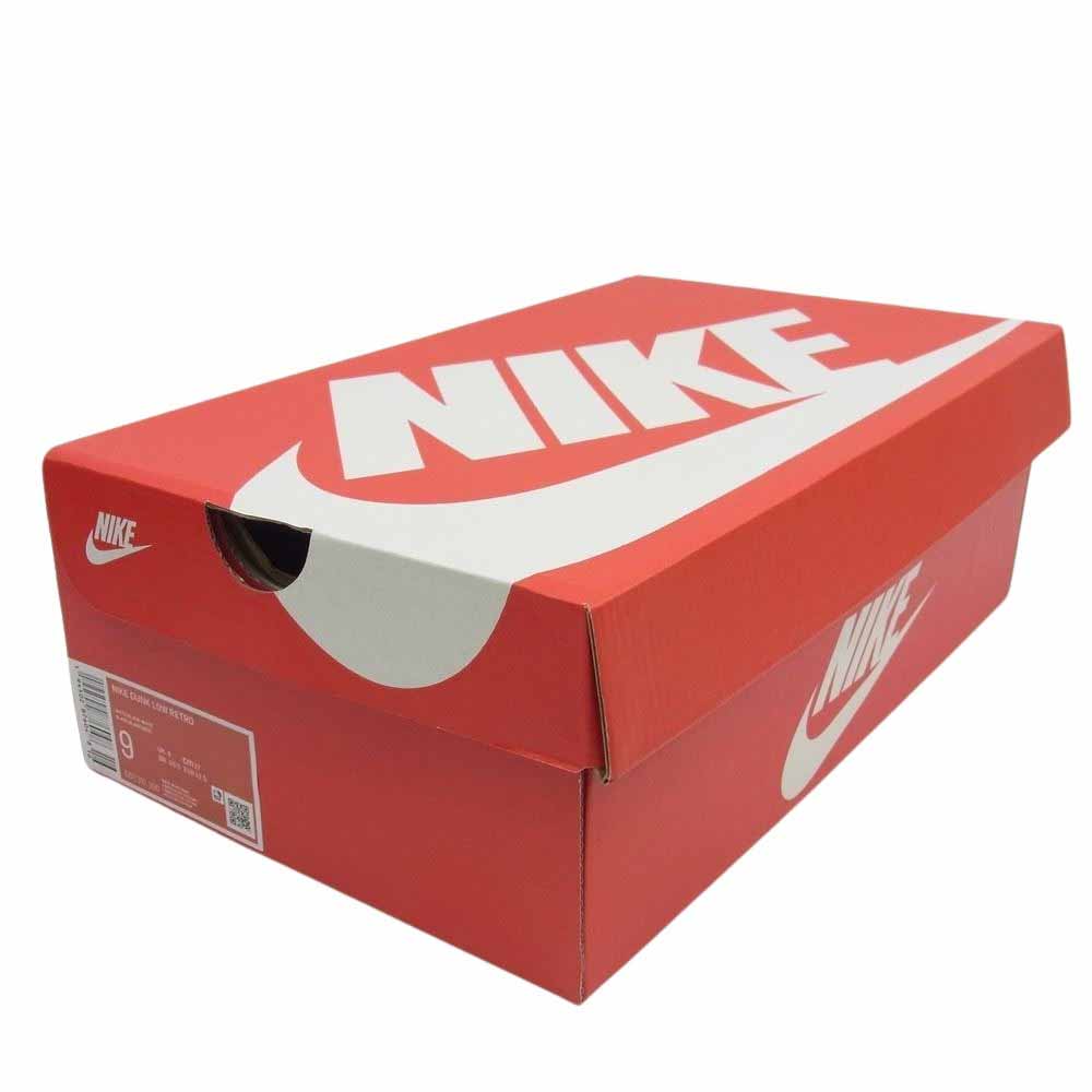 NIKE ナイキ DD1391-100 Dunk Low ダンク ロー Retro White Black レトロ ホワイト ブラック パンダダンク スニーカー ホワイト系 ブラック系 27cm【極上美品】【中古】