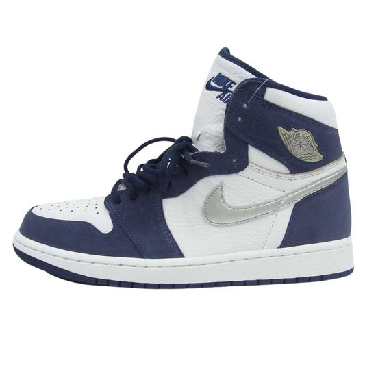 NIKE ナイキ DC1788-100 Air Jordan 1  エアジョーダン 1 High OG CO.JP White Midnight Navy OG CO.JP ホワイト ミッドナイトネイビー ハイカット スニーカー ホワイト系 ネイビー系 27cm【極上美品】【中古】