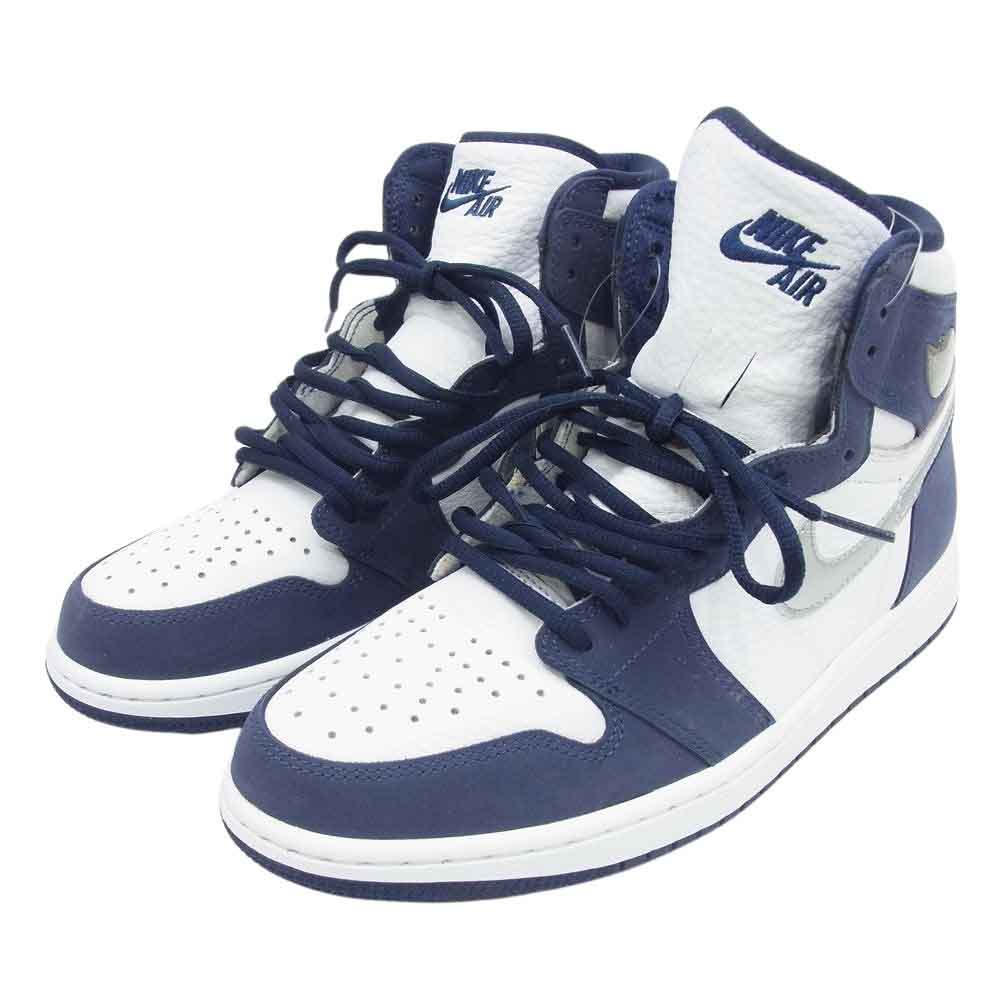 NIKE ナイキ DC1788-100 Air Jordan 1  エアジョーダン 1 High OG CO.JP White Midnight Navy OG CO.JP ホワイト ミッドナイトネイビー ハイカット スニーカー ホワイト系 ネイビー系 27cm【極上美品】【中古】