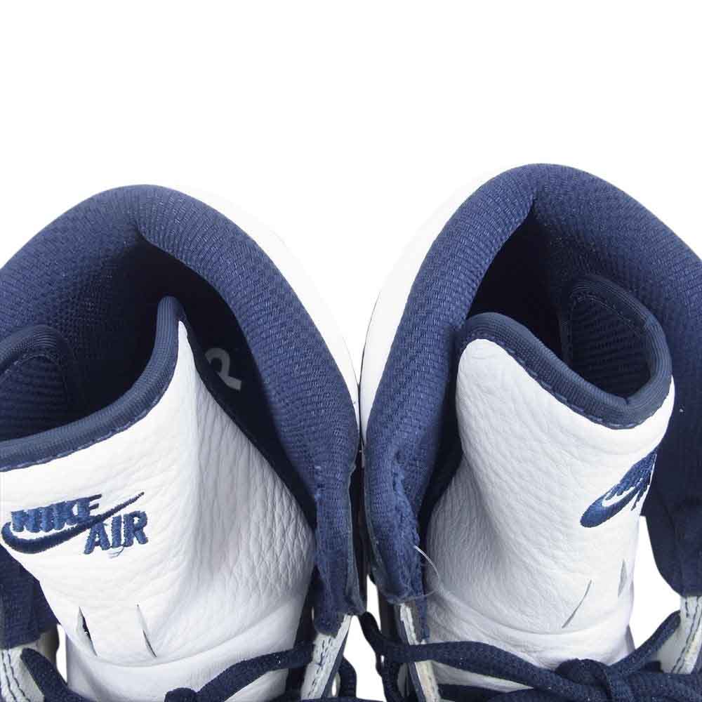 NIKE ナイキ DC1788-100 Air Jordan 1  エアジョーダン 1 High OG CO.JP White Midnight Navy OG CO.JP ホワイト ミッドナイトネイビー ハイカット スニーカー ホワイト系 ネイビー系 27cm【極上美品】【中古】