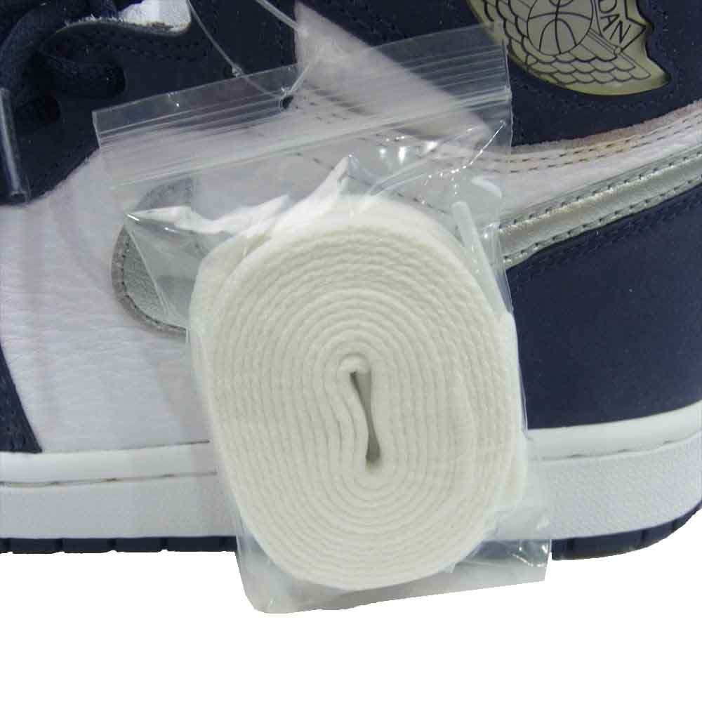 NIKE ナイキ DC1788-100 Air Jordan 1  エアジョーダン 1 High OG CO.JP White Midnight Navy OG CO.JP ホワイト ミッドナイトネイビー ハイカット スニーカー ホワイト系 ネイビー系 27cm【極上美品】【中古】