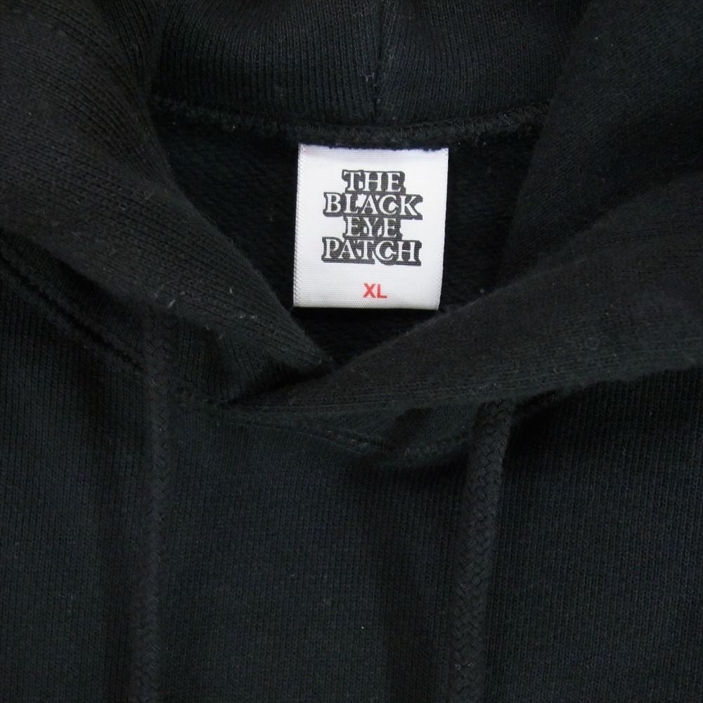 ブラックアイパッチ Handle With Care Label Hoodie ロゴ フーディー プルオーバー パーカー ブラック系 XL【中古】
