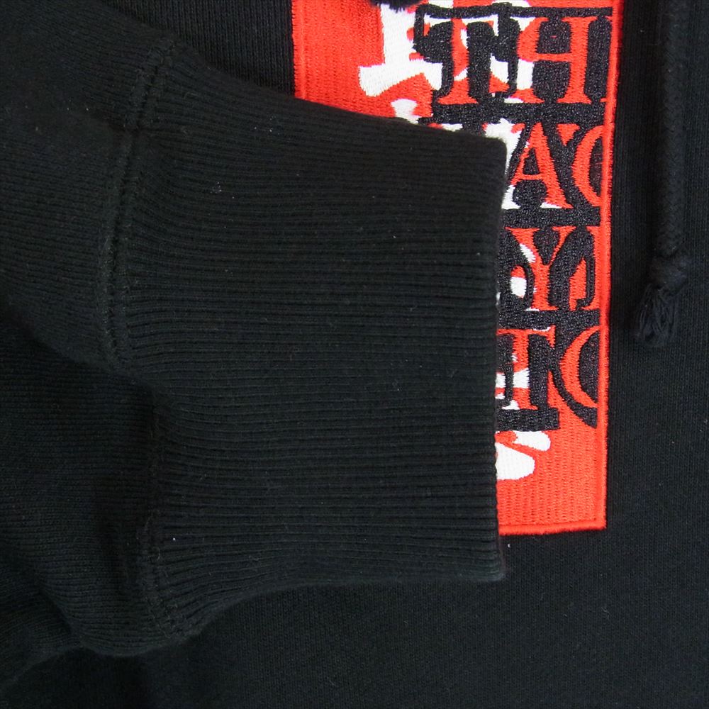 ブラックアイパッチ Handle With Care Label Hoodie ロゴ フーディー プルオーバー パーカー ブラック系 XL【中古】