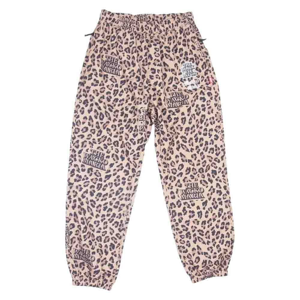 WACKO MARIA ワコマリア 22AW BlackEyePatch LEOPARD TRACK  ブラックアイパッチ レオパード トラック パンツ ブラウン系 S【中古】