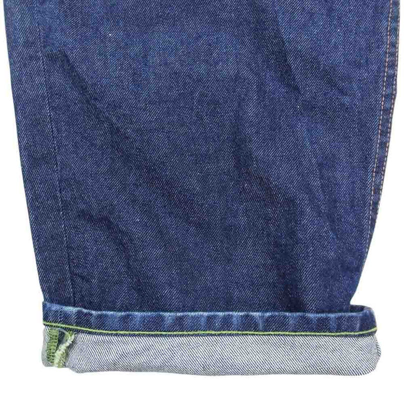 HUF ハフ CLASSIC DENIM PANTS クラシック グリーンステッチ デニム パンツ インディゴブルー系 34【中古】