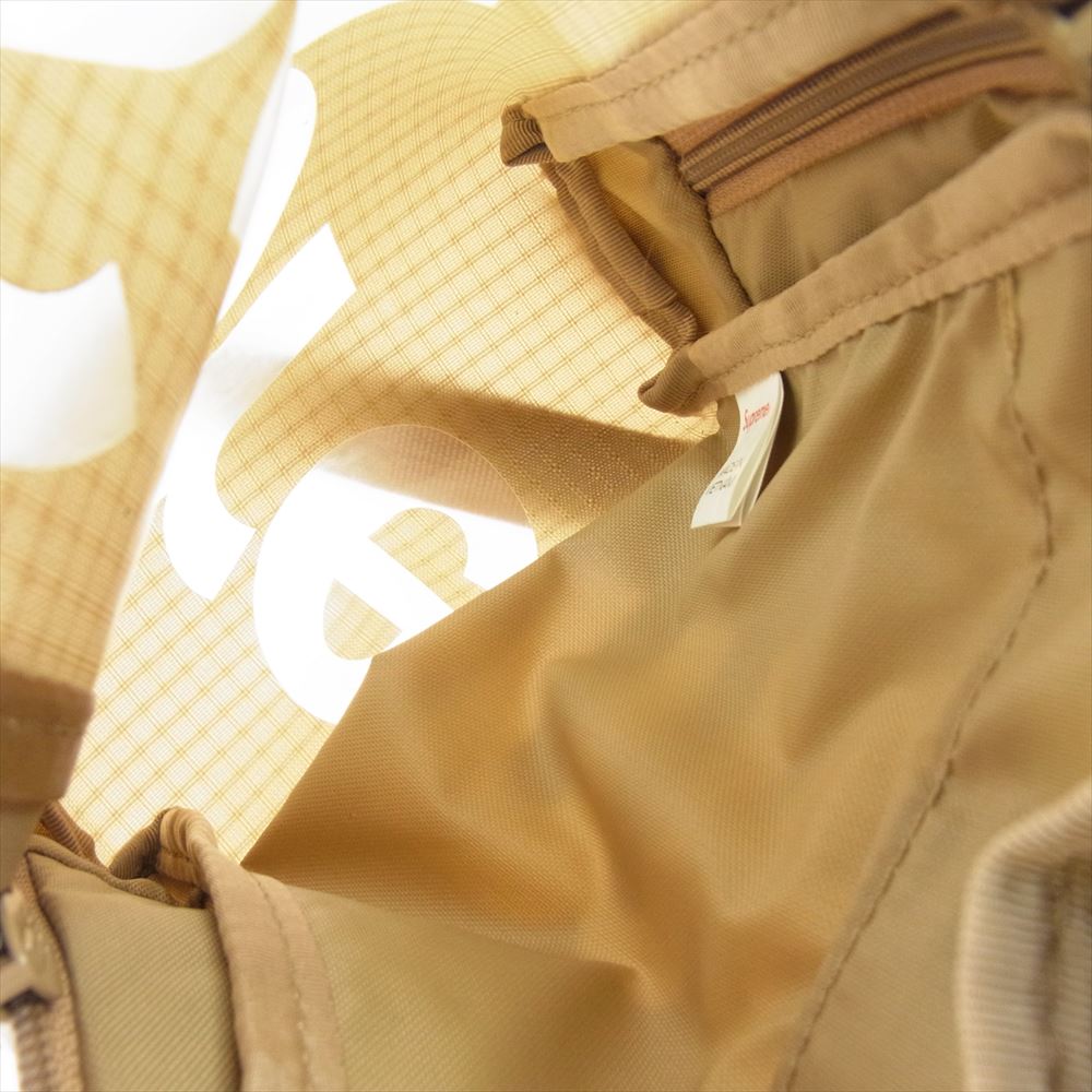 Supreme シュプリーム 21SS Neck Pouch スケルトン クリア ロゴ ネックポーチ ショルダー バッグ ベージュ系【中古】