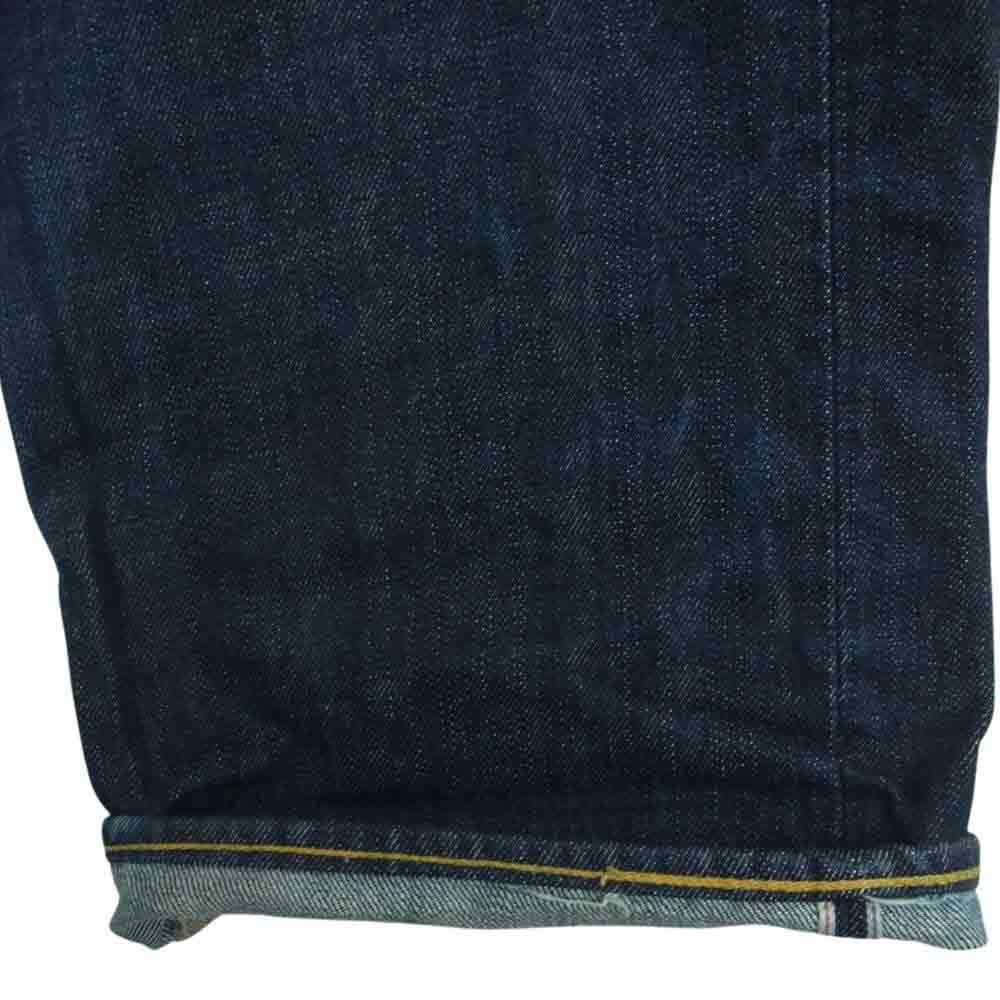 EVISU エヴィス 2001 NO2 カモメ 戎 ペイント ストレート デニム パンツ 日本製 インディゴブルー系 34 × 35【中古】