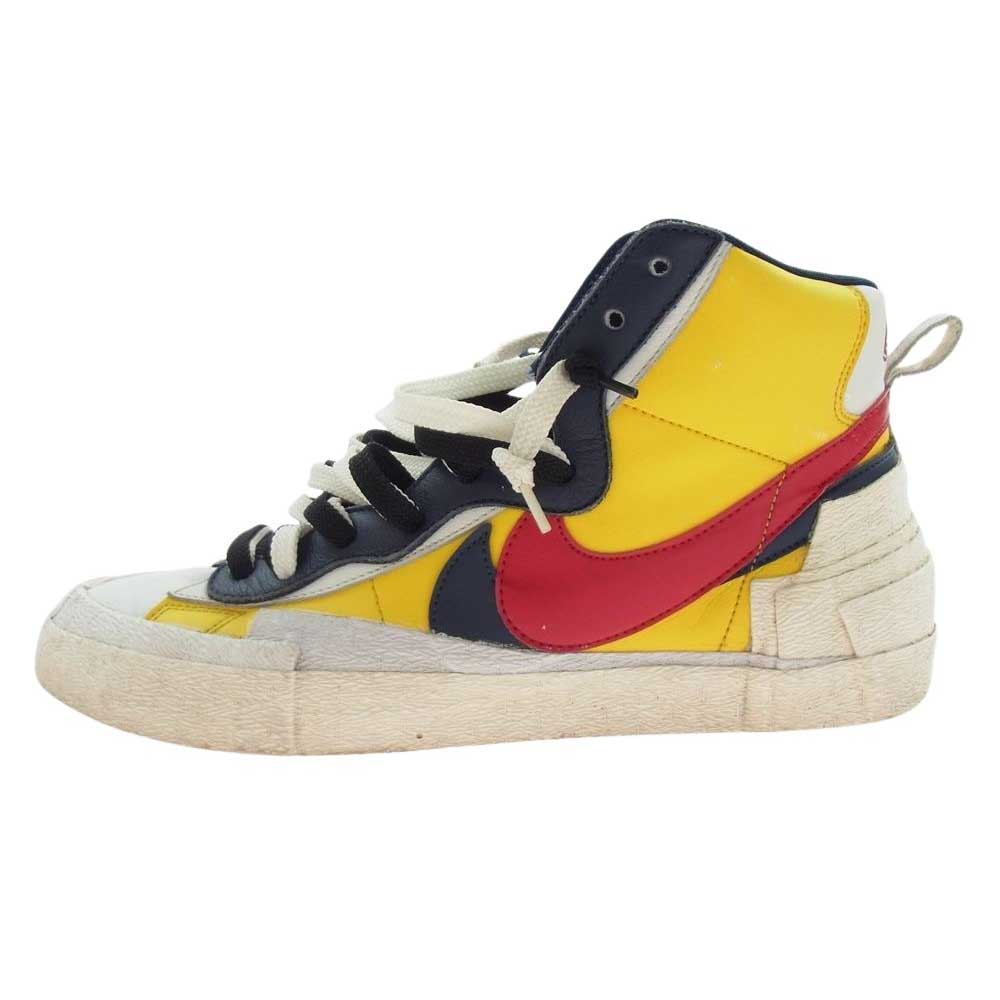 NIKE ナイキ BV0072-700 × sacai サカイ Blazer ブレーザー Mid ミッド Varsity Maize Varsity Red バーシティメイズ バーシティレッド ハイカット スニーカー 28.5cm【中古】