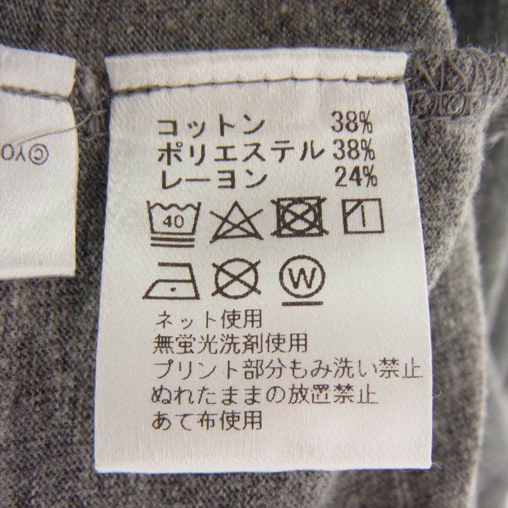 サプール  22SS  A0022-121  × Masatoshi Hamada Shibakuzo Tee 浜田雅功 しばくぞ 半袖 Tシャツ グレー系 XL【中古】