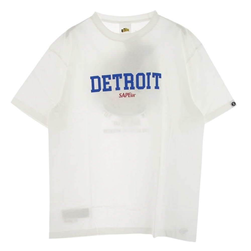 サプール 22SS TNBC0063-0001 × THE NETWORK BUSINESS TNB DETROIT TEE 半袖 Tシャツ ホワイト系 L【新古品】【未使用】【中古】