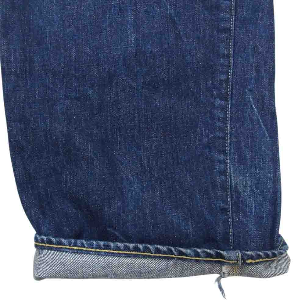TENDERLOIN テンダーロイン T-RIDERS E シンチバック レザーパッチ セルビッチ 赤耳 デニムパンツ ジーンズ インディゴブルー系 34【中古】