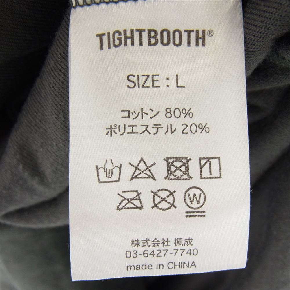タイトブース 23AW FW23-TBKB10 KILLER BONG HAND SIGN VELOUR LS KILER BONG ハンド サイン ベロア カットソー  モスグリーン系 L【中古】