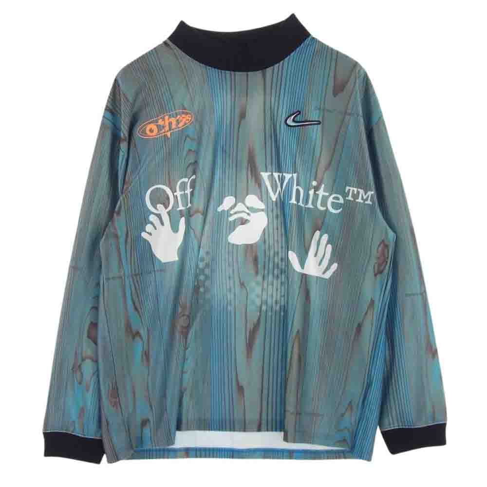OFF-WHITE オフホワイト dn1701-411 × NIKE AS NRG JERSEY IMPERIAL BLUE ナイキ サッカーゴールキーパー ジャージー シャツ ブルー系 XL【中古】