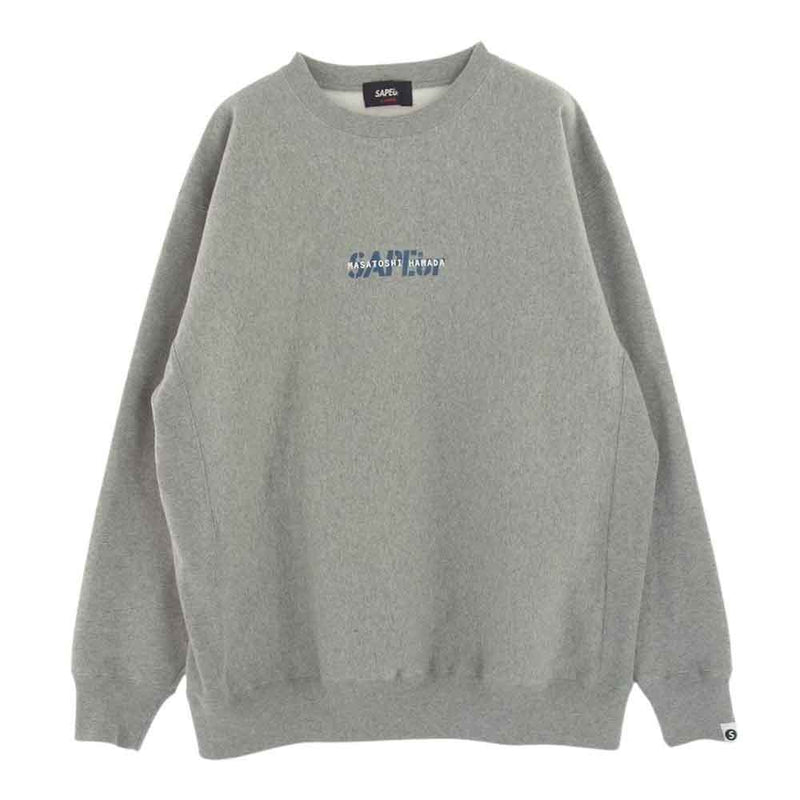 サプール 22AW × MASATOSHI HAMADA 浜田雅功 CREWNECK SWEAT クルーネック スウェット グレー系 XL【中古】