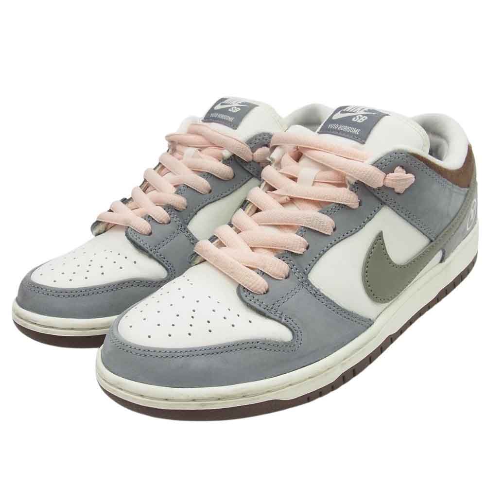 NIKE ナイキ FQ1180-001 x Yuto Horigome SB DUNK LOW PRO QS 堀米 雄斗 ダンク ロープロ ローカット スニーカー ホワイト系 グレー系 ピンク系 26.5cm【中古】