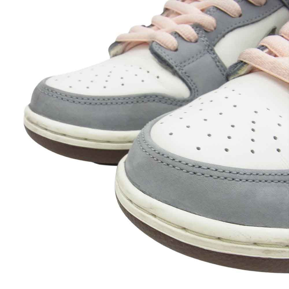 NIKE ナイキ FQ1180-001 x Yuto Horigome SB DUNK LOW PRO QS 堀米 雄斗 ダンク ロープロ ローカット スニーカー ホワイト系 グレー系 ピンク系 26.5cm【中古】