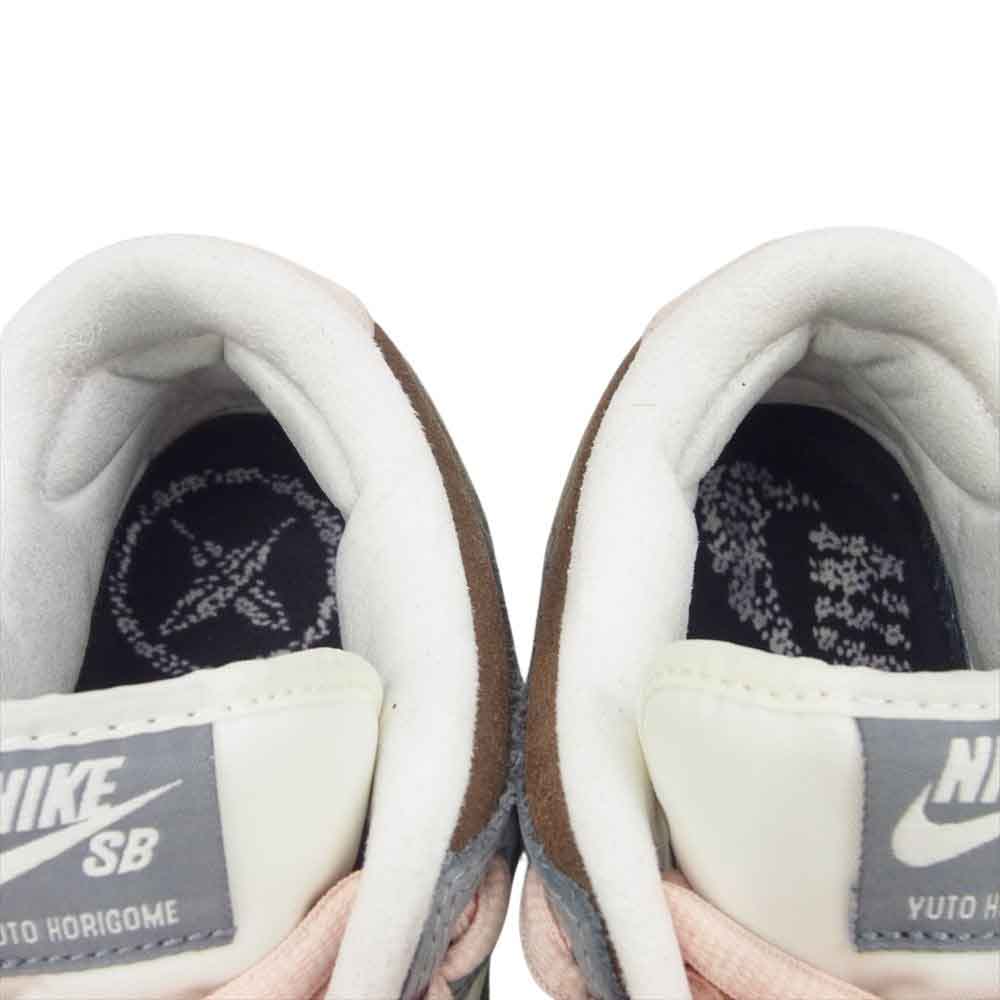 NIKE ナイキ FQ1180-001 x Yuto Horigome SB DUNK LOW PRO QS 堀米 雄斗 ダンク ロープロ ローカット スニーカー ホワイト系 グレー系 ピンク系 26.5cm【中古】