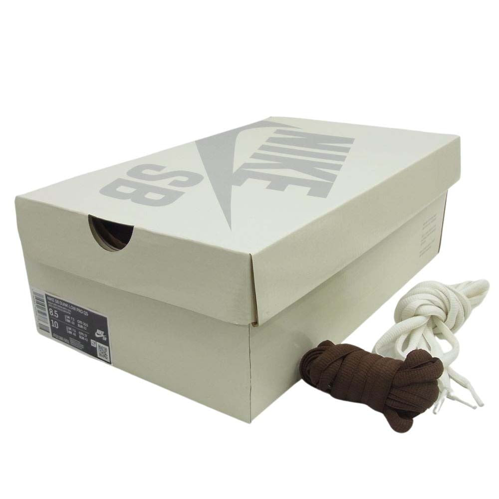 NIKE ナイキ FQ1180-001 x Yuto Horigome SB DUNK LOW PRO QS 堀米 雄斗 ダンク ロープロ ローカット スニーカー ホワイト系 グレー系 ピンク系 26.5cm【中古】