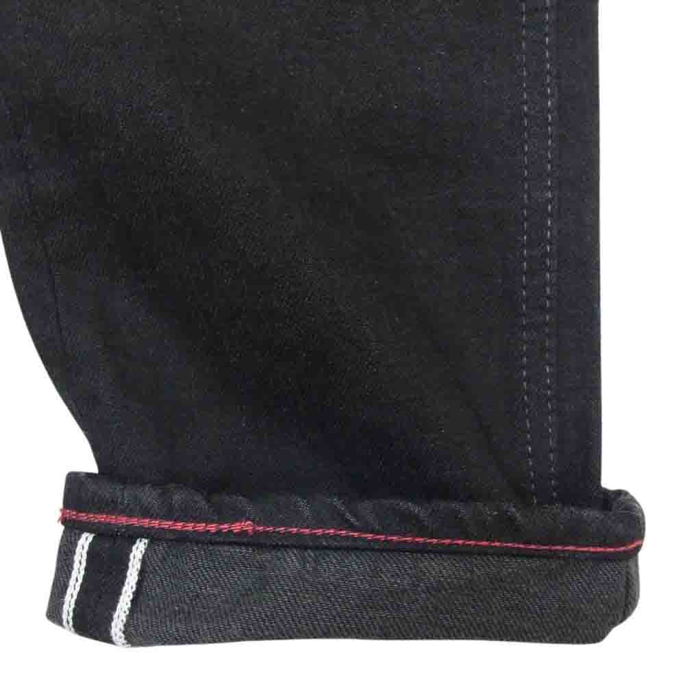 リベルタ ボタンフライ ブラック ストレート デニム パンツ ブラック系 27【中古】