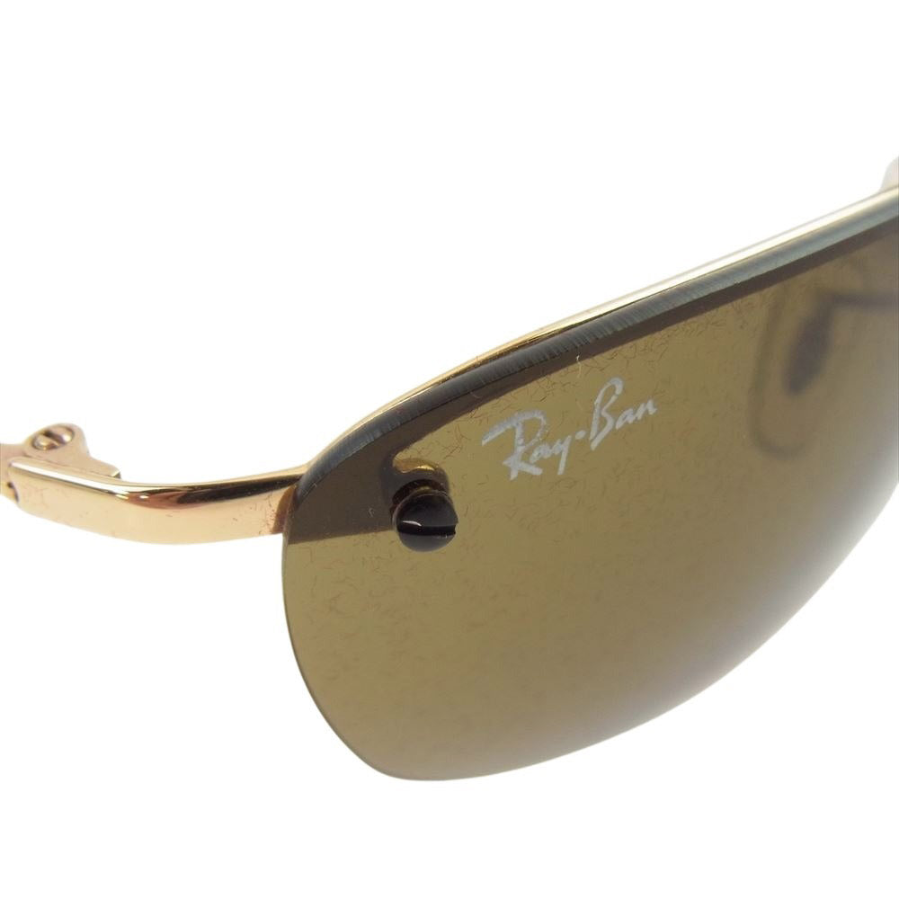 Ray-Ban レイバン RB3156 TOP SQUARE トップ スクエア サングラス アイウェア 57□16 ブラウン系 57□16【中古】