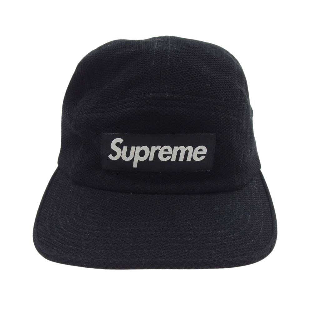 Supreme シュプリーム Mesh Camp Cap 6パネル メッシュ ボックスロゴ キャンプキャップ ブラック系【中古】