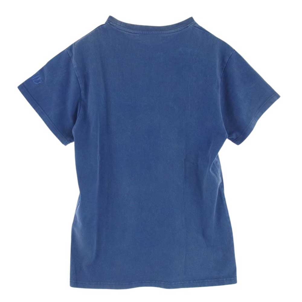 WIND AND SEA ウィンダンシー WDS-O-ESS2-24-Q3-CS-01 SEA PIGMENT TEE ピグメント ロゴ 刺繍 半袖 Tシャツ ブルー系 S【中古】