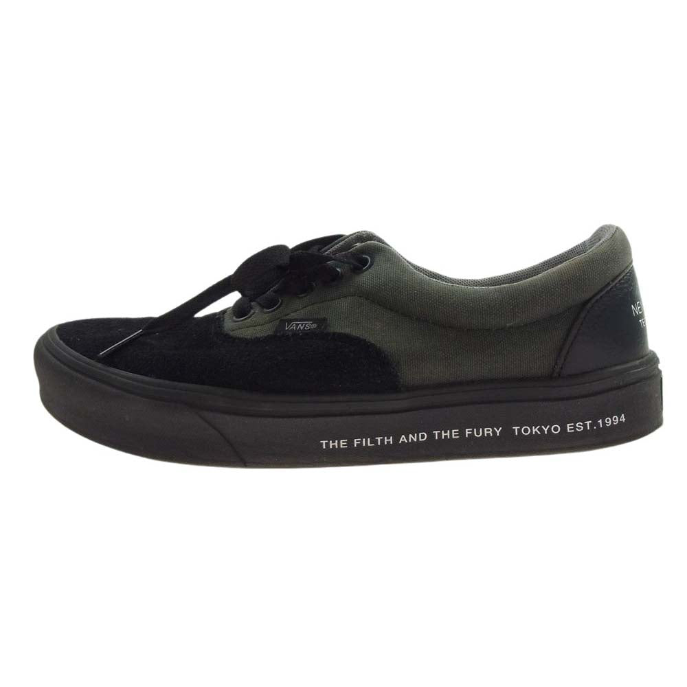 NEIGHBORHOOD ネイバーフッド 721356 × VANS バンズ ERA エラ ローカット スニーカー ブラック系 グリーン系 26cm【中古】