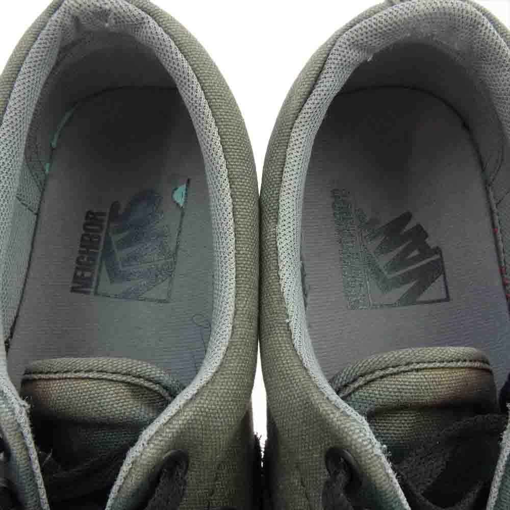 NEIGHBORHOOD ネイバーフッド 721356 × VANS バンズ ERA エラ ローカット スニーカー ブラック系 グリーン系 26cm【中古】