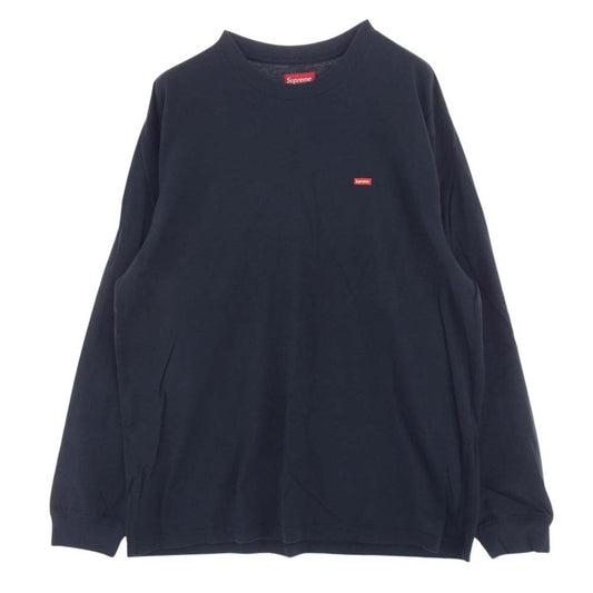 Supreme シュプリーム SMALL BOX LOGO L/S スモールボックス ロゴ ロングスリーブ Tシャツ 半袖 ネイビー ネイビー系 L【中古】