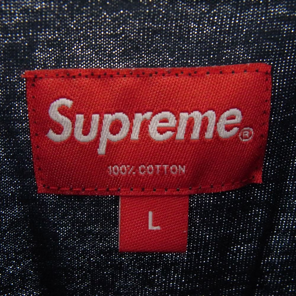 Supreme シュプリーム SMALL BOX LOGO L/S スモールボックス ロゴ ロングスリーブ Tシャツ 半袖 ネイビー ネイビー系 L【中古】