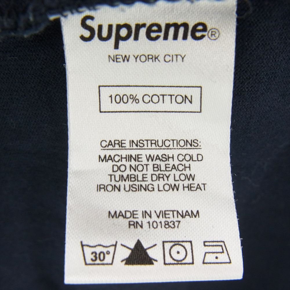 Supreme シュプリーム SMALL BOX LOGO L/S スモールボックス ロゴ ロングスリーブ Tシャツ 半袖 ネイビー ネイビー系 L【中古】