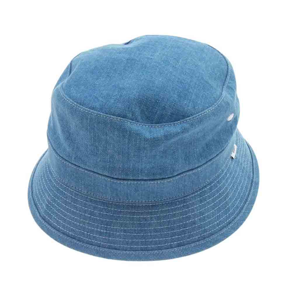 WTAPS ダブルタップス 21AW  212HCDT-HT19 BUCKET 02/HAT/COTTON.DENIM デニム バケットハット  インディゴブルー系 X 03【中古】