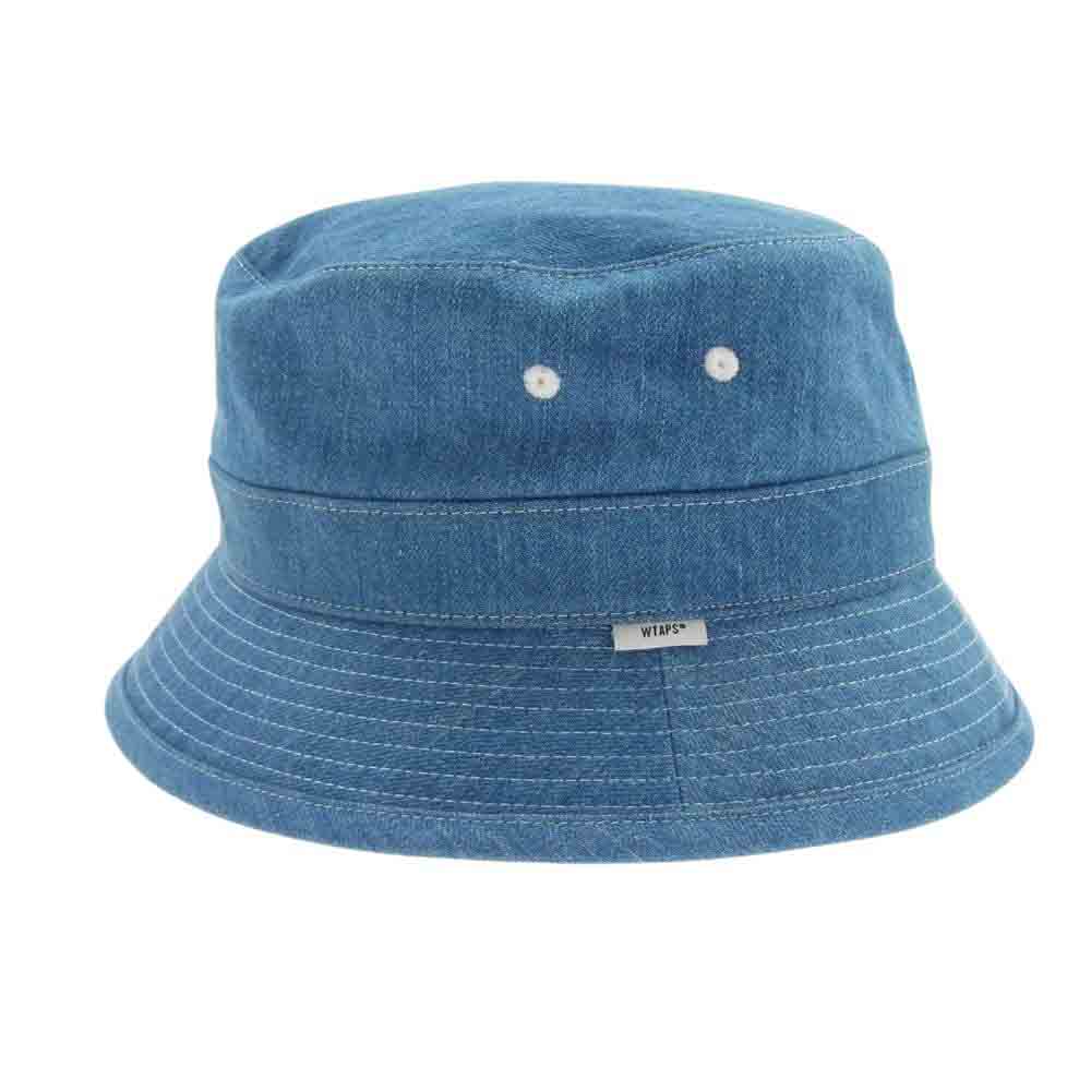 WTAPS ダブルタップス 21AW  212HCDT-HT19 BUCKET 02/HAT/COTTON.DENIM デニム バケットハット  インディゴブルー系 X 03【中古】