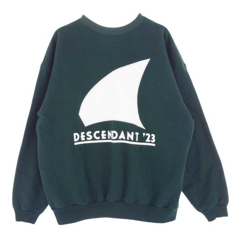 DESCENDANT ディセンダント 23SS 231ATDS-CSM06 GENNAKER CREW NECK ジェネカー クルーネック スウェット  グリーン系 3【中古】