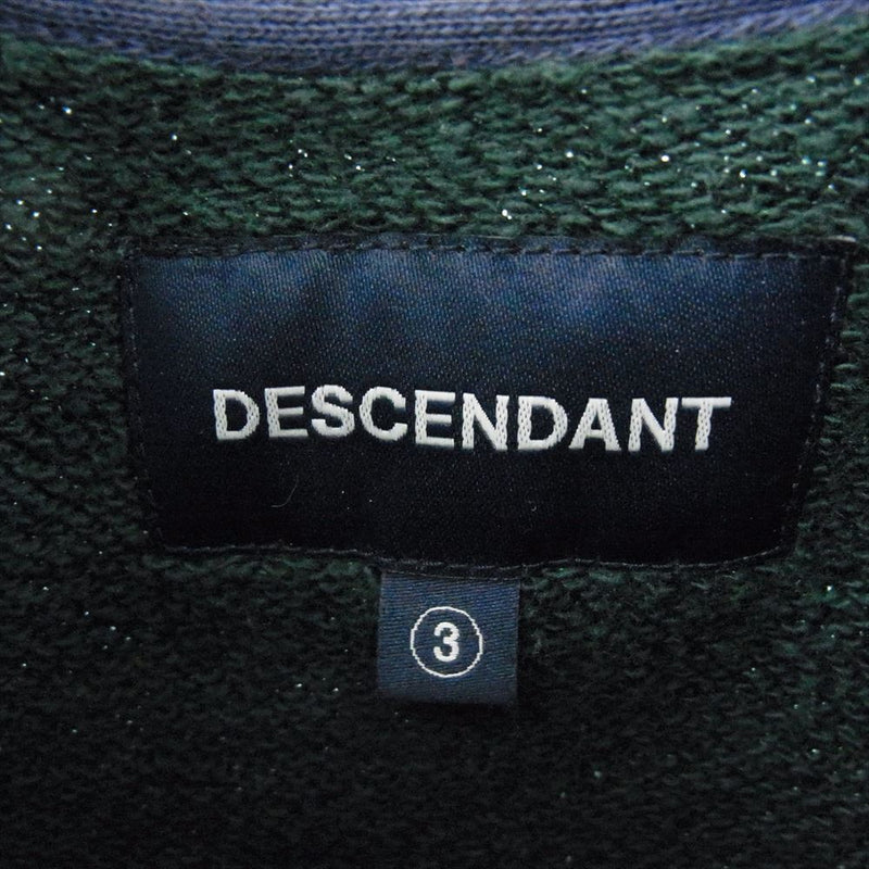 DESCENDANT ディセンダント 23SS 231ATDS-CSM06 GENNAKER CREW NECK ジェネカー クルーネック スウェット  グリーン系 3【中古】