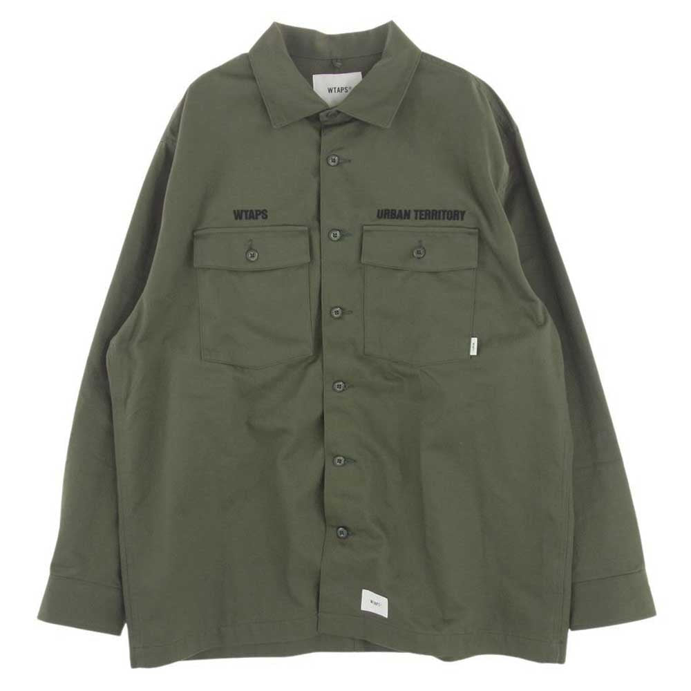 WTAPS ダブルタップス 22SS 221BRDT-SHM02　 BUDS LS COTTON TWILL コットン ツイル ユーティリティ ミリタリー ジャケット グリーン系 X 04【中古】