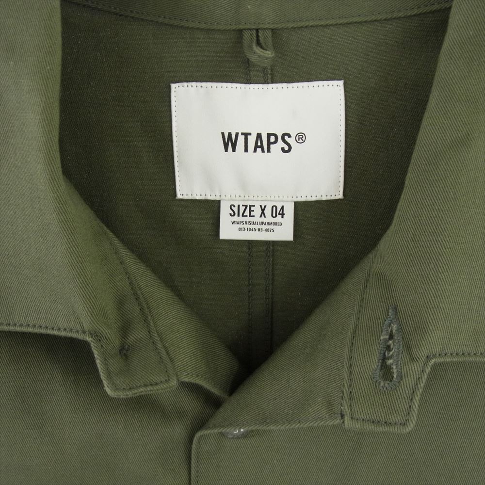 WTAPS ダブルタップス 22SS 221BRDT-SHM02　 BUDS LS COTTON TWILL コットン ツイル ユーティリティ ミリタリー ジャケット グリーン系 X 04【中古】