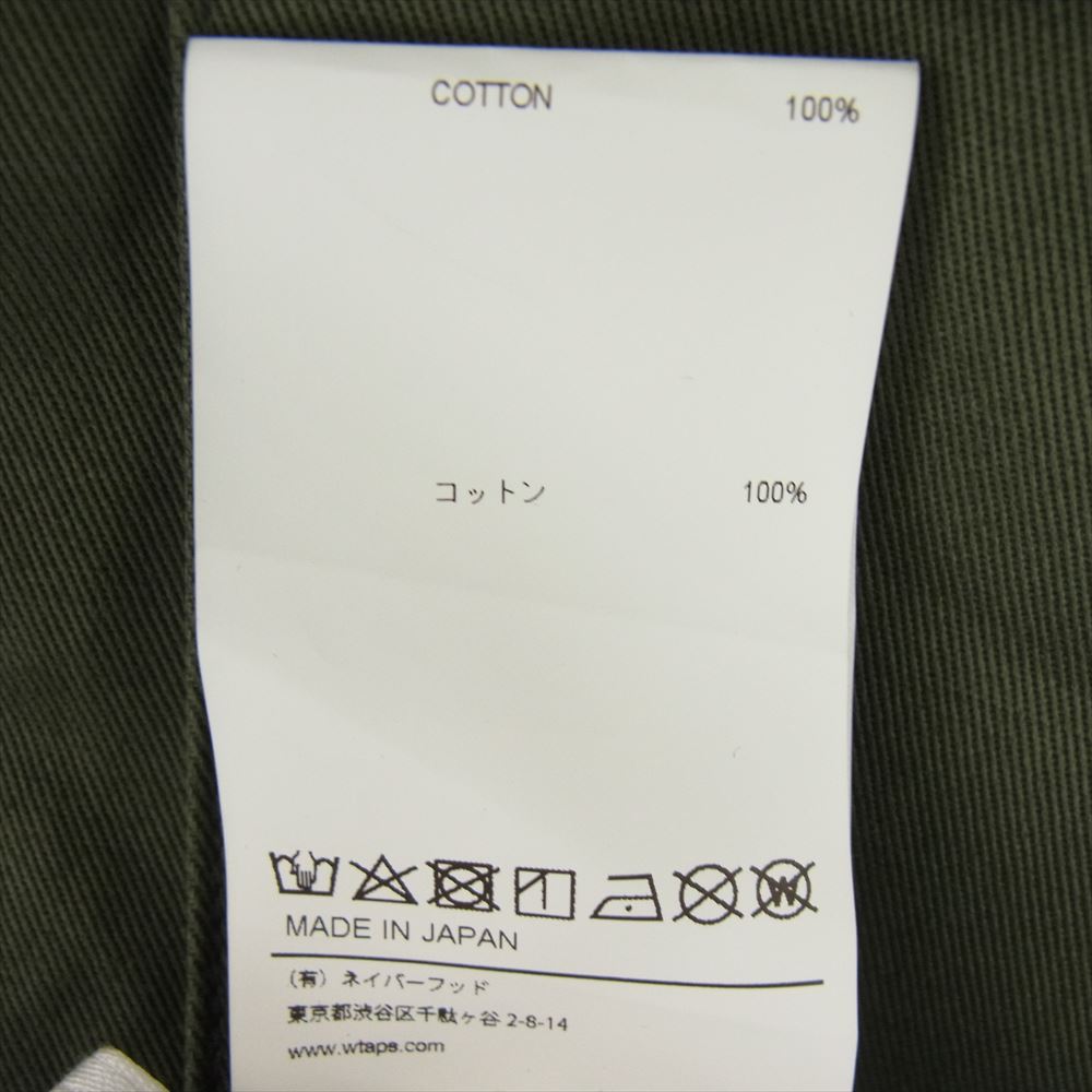 WTAPS ダブルタップス 22SS 221BRDT-SHM02　 BUDS LS COTTON TWILL コットン ツイル ユーティリティ ミリタリー ジャケット グリーン系 X 04【中古】