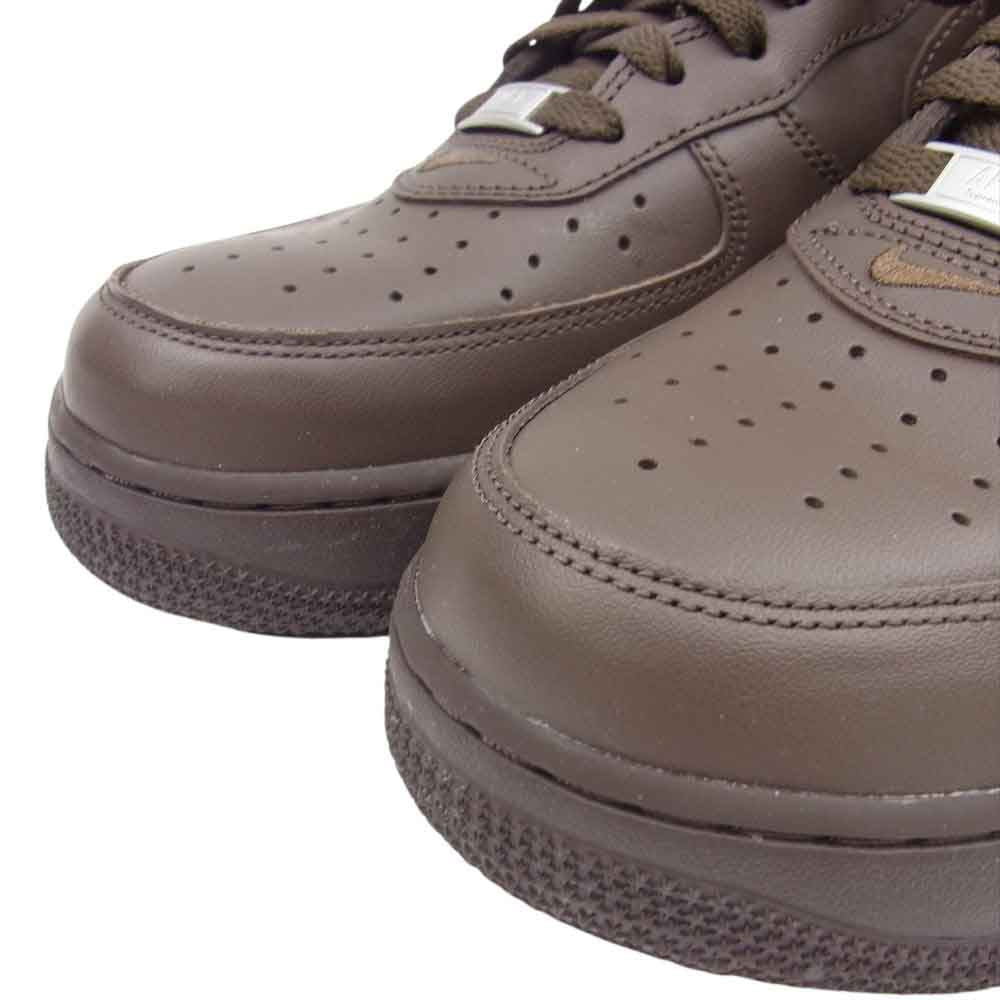 Supreme シュプリーム × NIKE ナイキ CU9225-200 Air Force 1 Low エアフォース ワン Baroque Brown ローカット スニーカー  ブラウン系 27.5cm【新古品】【未使用】【中古】