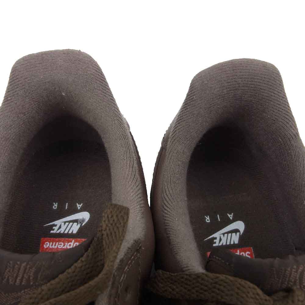Supreme シュプリーム × NIKE ナイキ CU9225-200 Air Force 1 Low エアフォース ワン Baroque Brown ローカット スニーカー  ブラウン系 27.5cm【新古品】【未使用】【中古】
